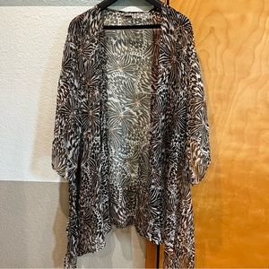 Lionfish, butterfly sheer cover, duster cardigan